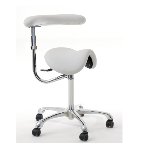 Saddle Stool with Rotating Arm