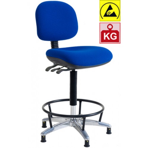ESD Anti Static High Heavy Duty Chair 160kg / 25 stone
