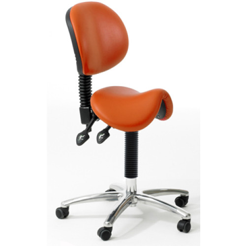 Dental Saddle Seat with Backrest