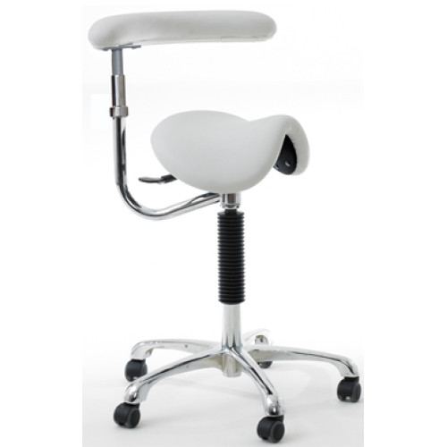 Dental Saddle Stool with Rotating Arm 