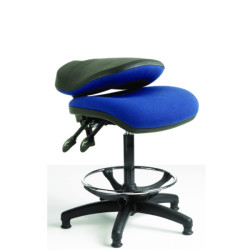 High Checkout Chair with Folding Back Rest