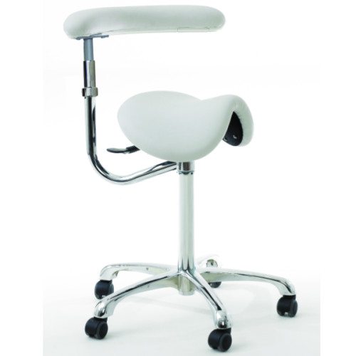 Dental Saddle Stool with Rotating Arm