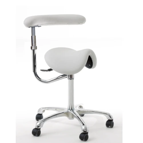 Saddle Stool with Rotating Arm